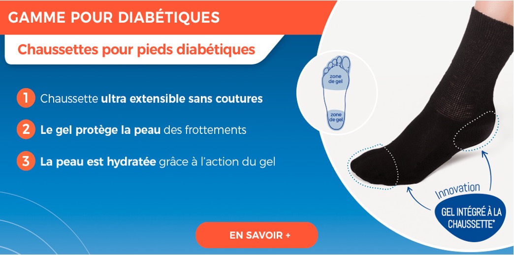 MI-CHAUSSETTES POUR DIABETIQUES